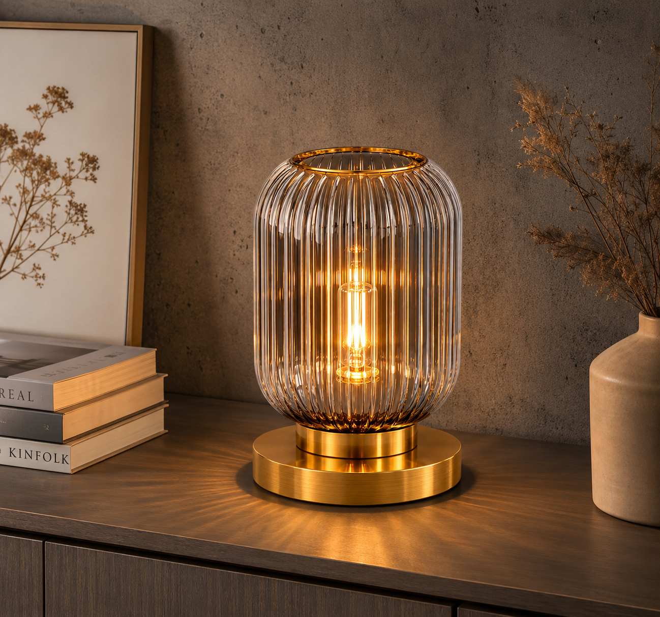 Lampe design verre