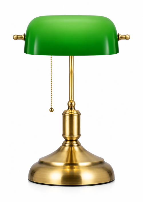 Lampe bibliothèque verte
