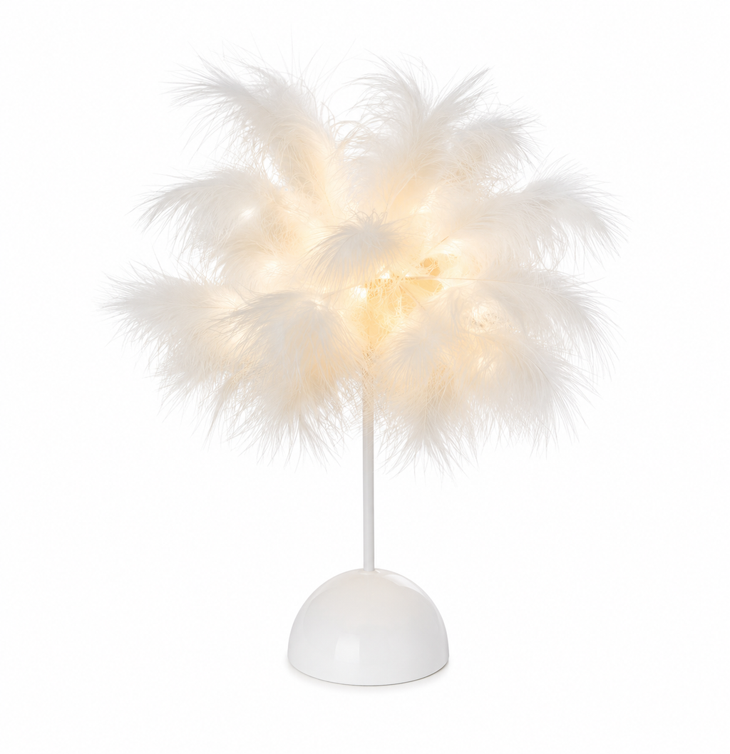 Lampe de chevet plume