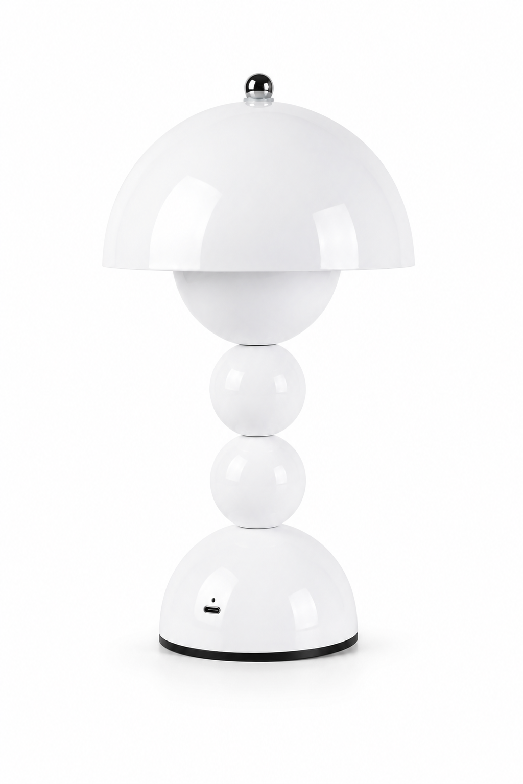 Lampe de chevet boule blanche