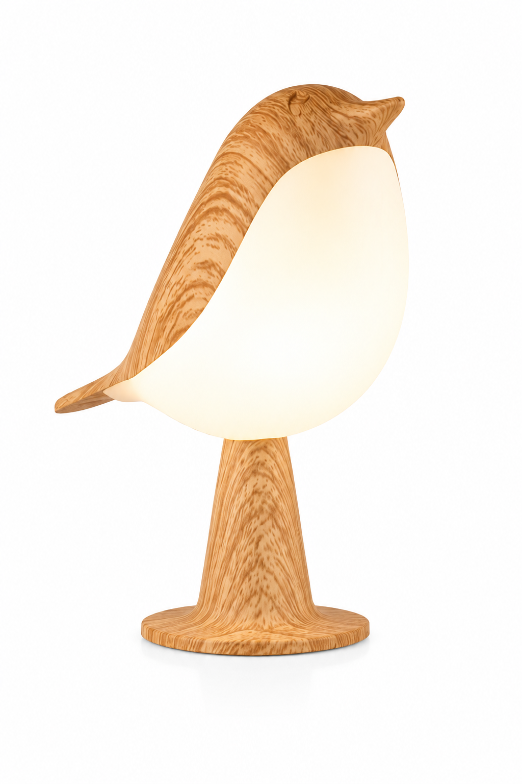 Lampe oiseau bois