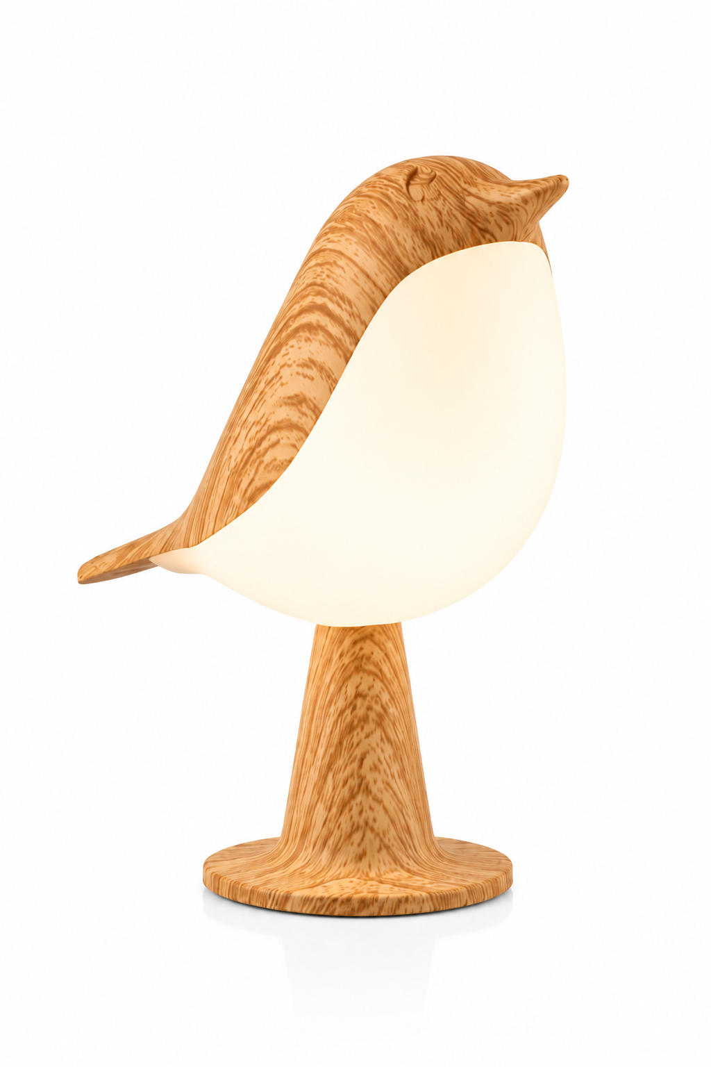 Lampe oiseau bois