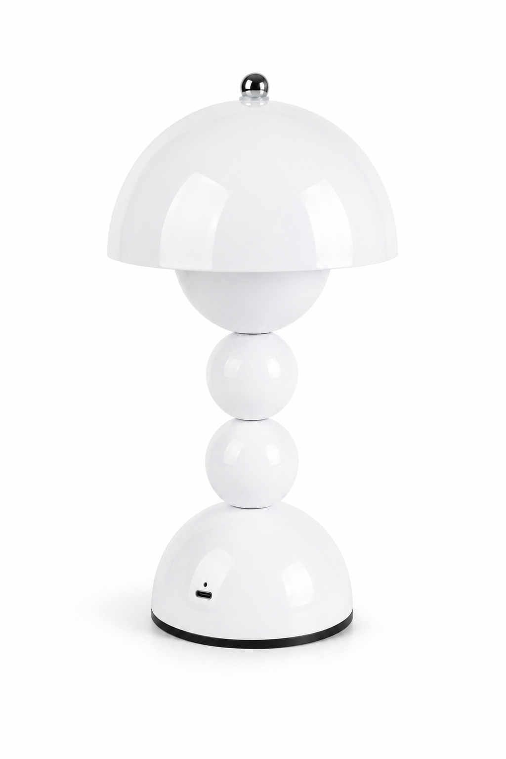 Lampe de chevet boule blanche