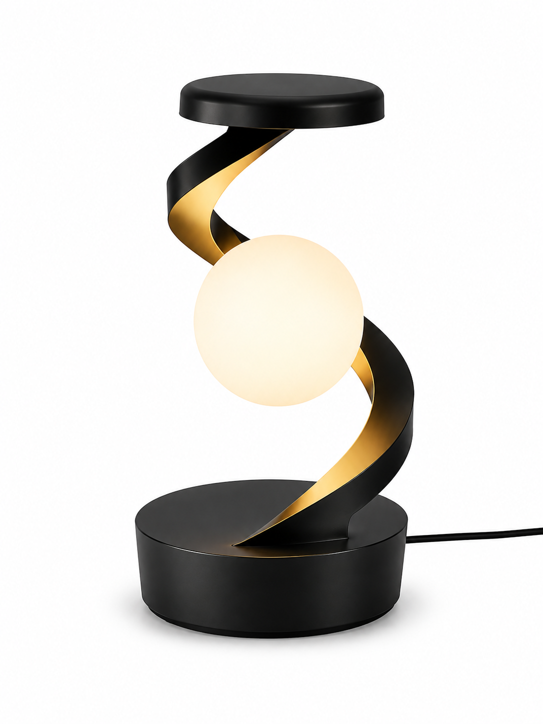 Lampe de chevet boule de cristal