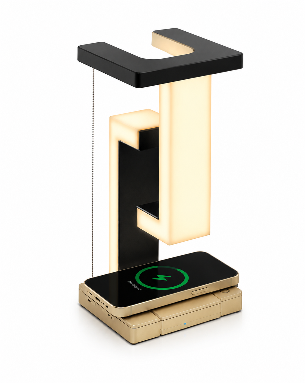 Lampe bureau chargeur téléphone