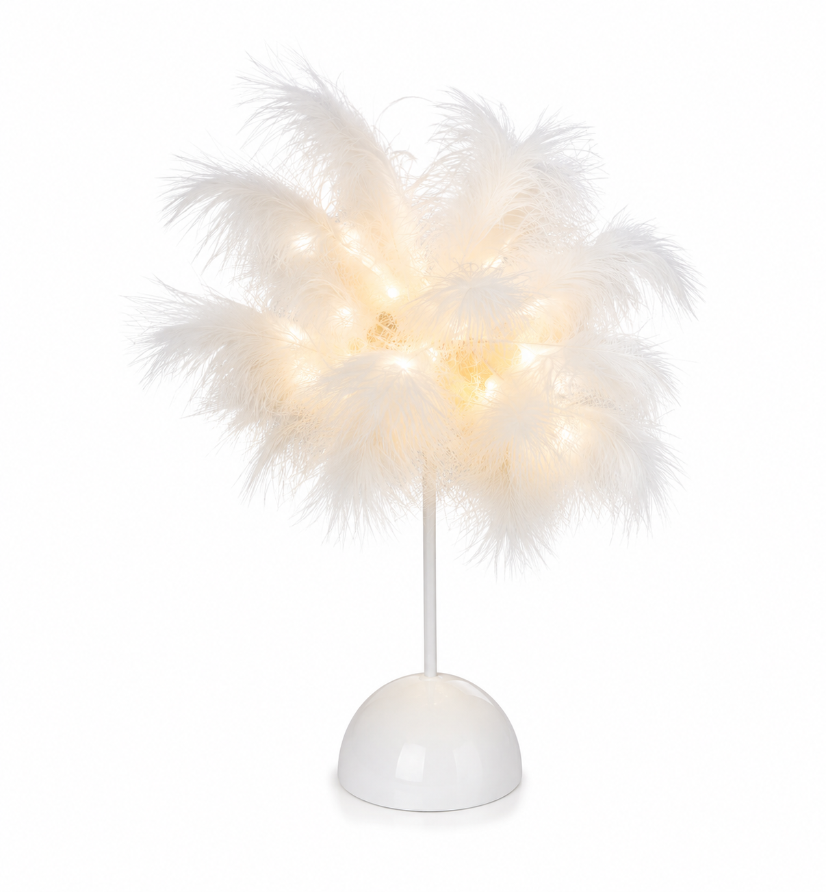 Lampe de chevet plume