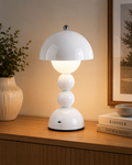 Lampe de chevet boule blanche