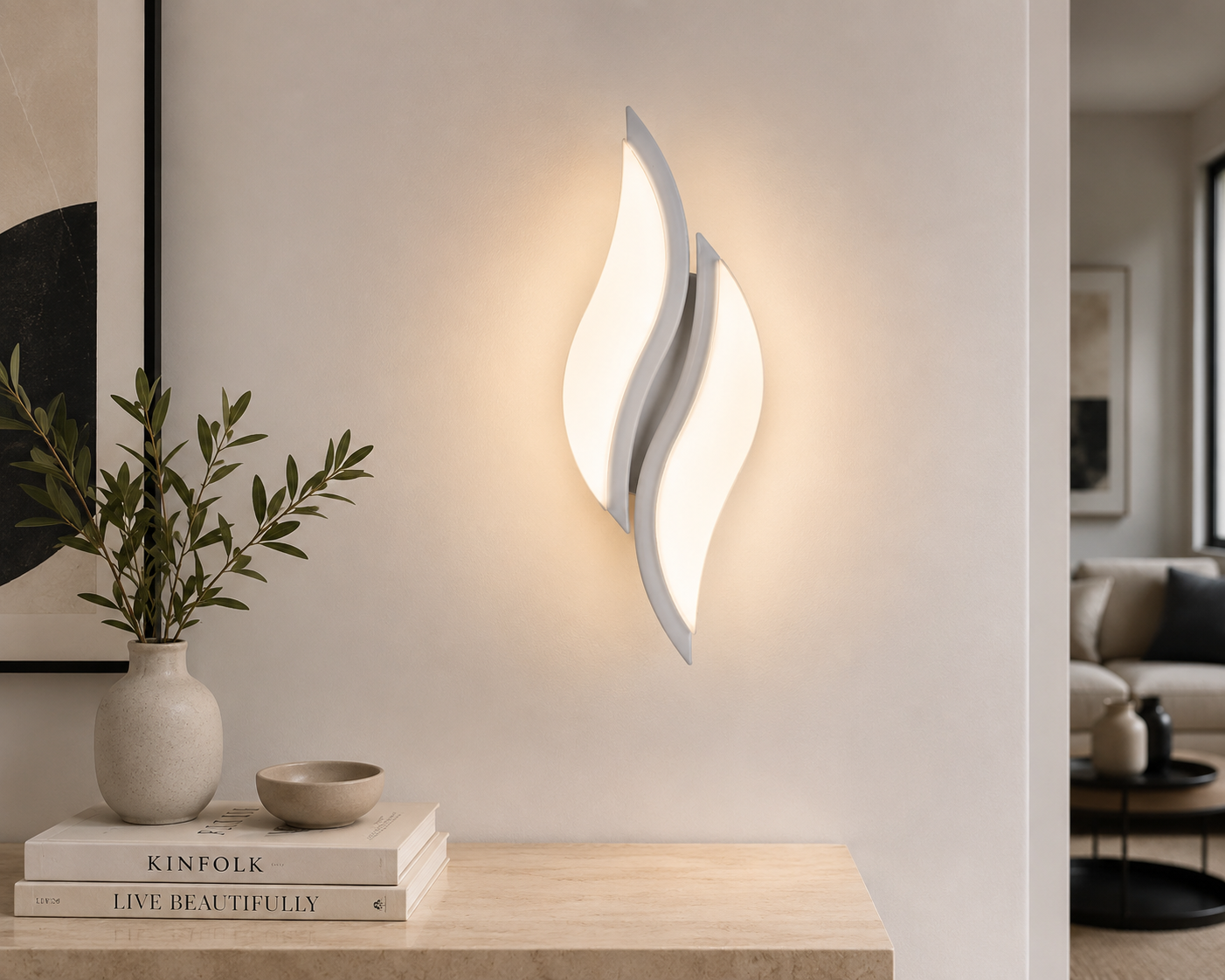 Applique murale design led