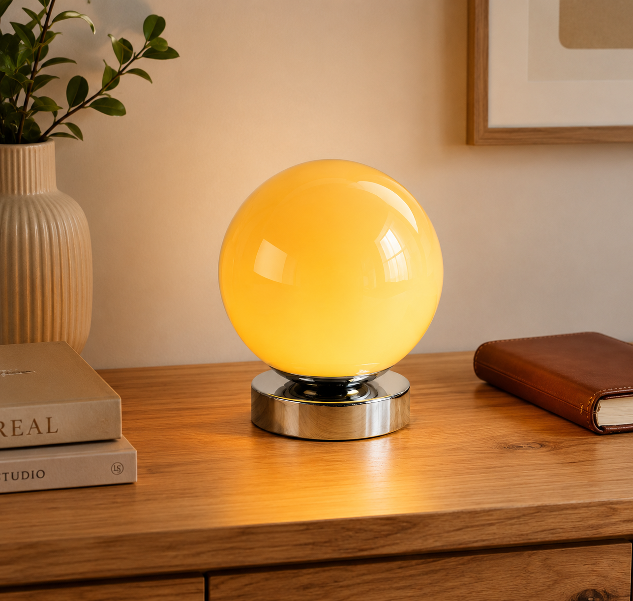 Lampe de chevet boule