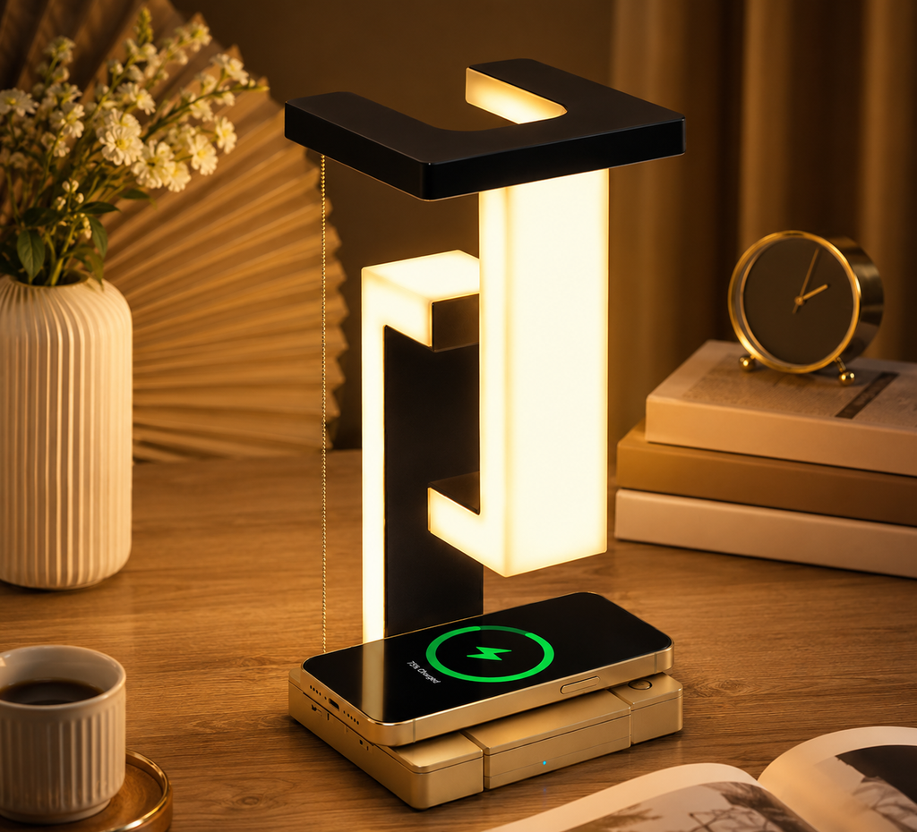 Lampe bureau chargeur téléphone