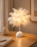 Lampe de chevet plume