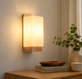 Applique murale bois et blanc