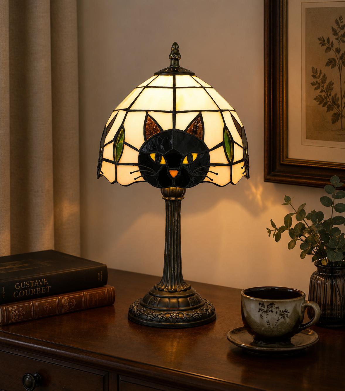 Lampe de chevet style tiffany