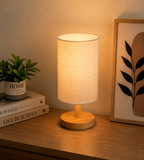 Lampe de chevet bois naturel