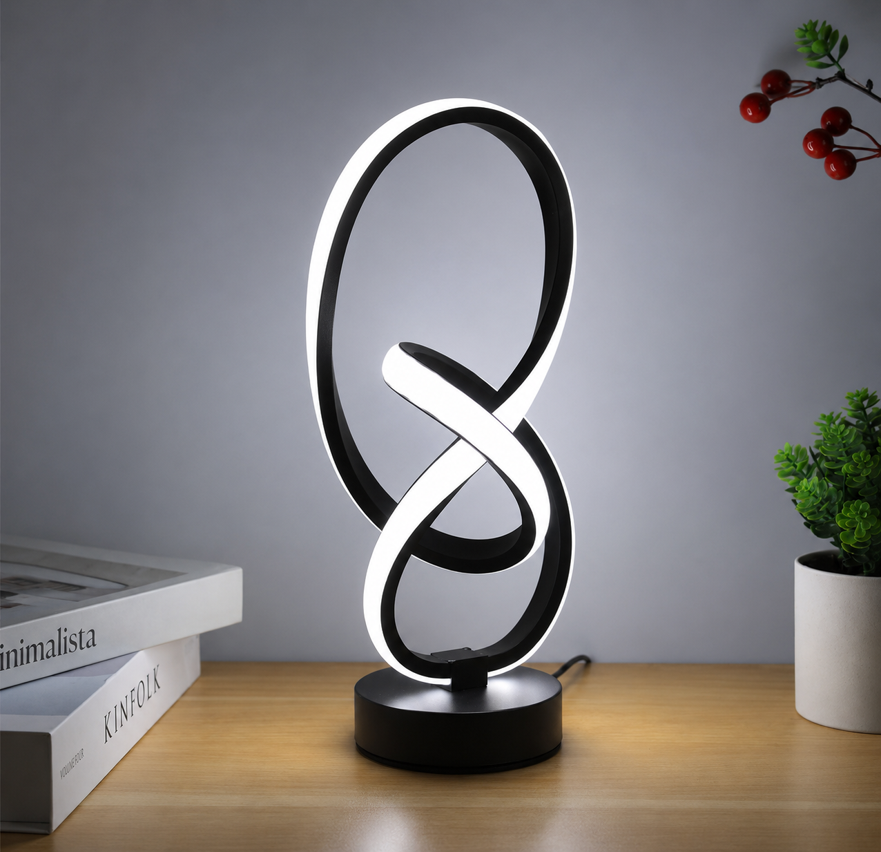 Lampe de chevet à led sans fil