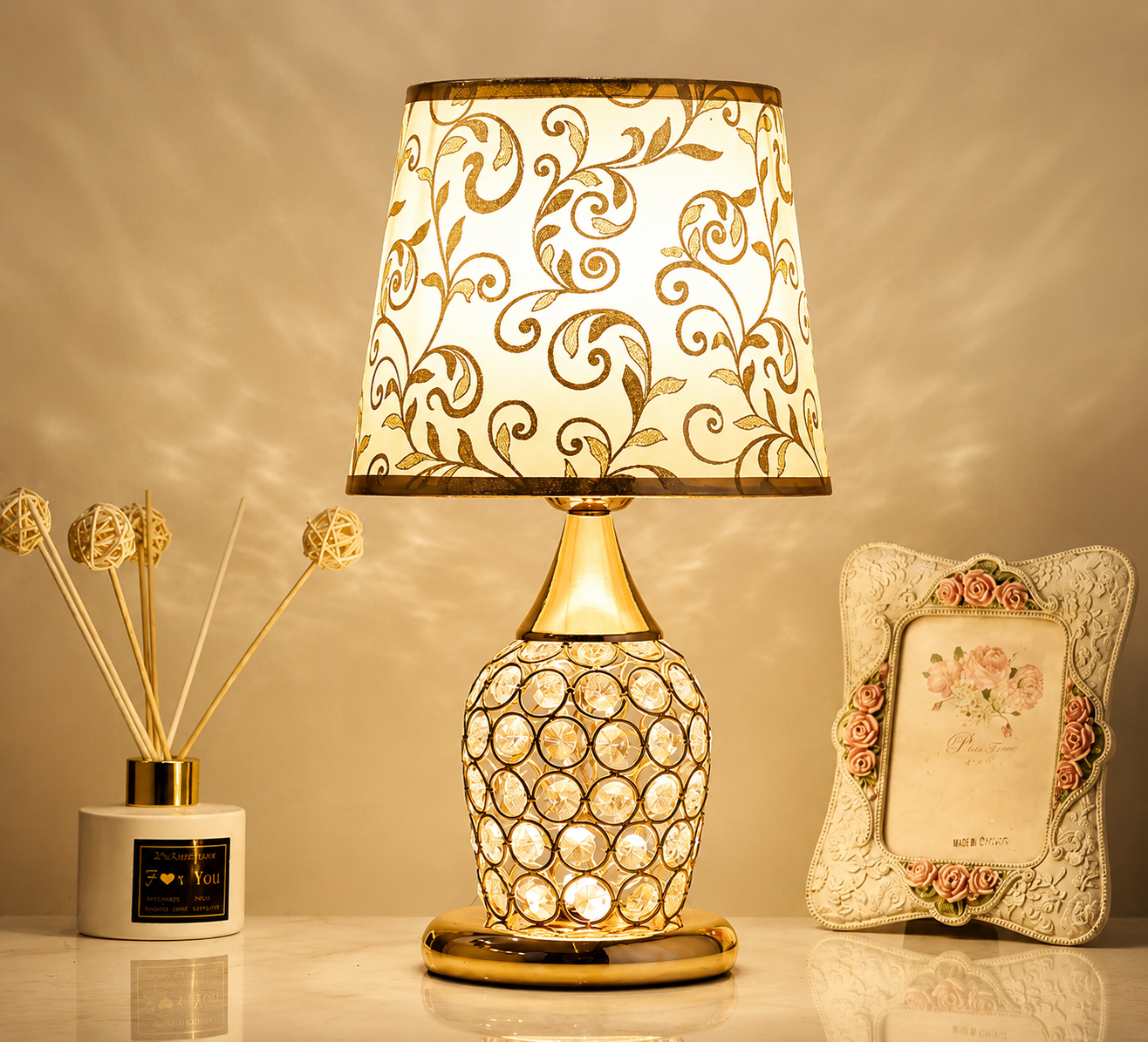 Lampe de table cristal
