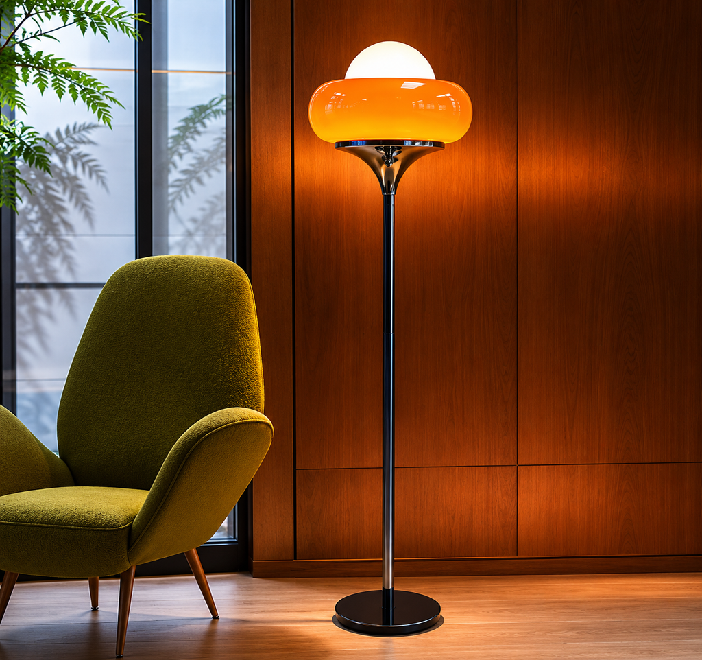 Lampe verre vintage