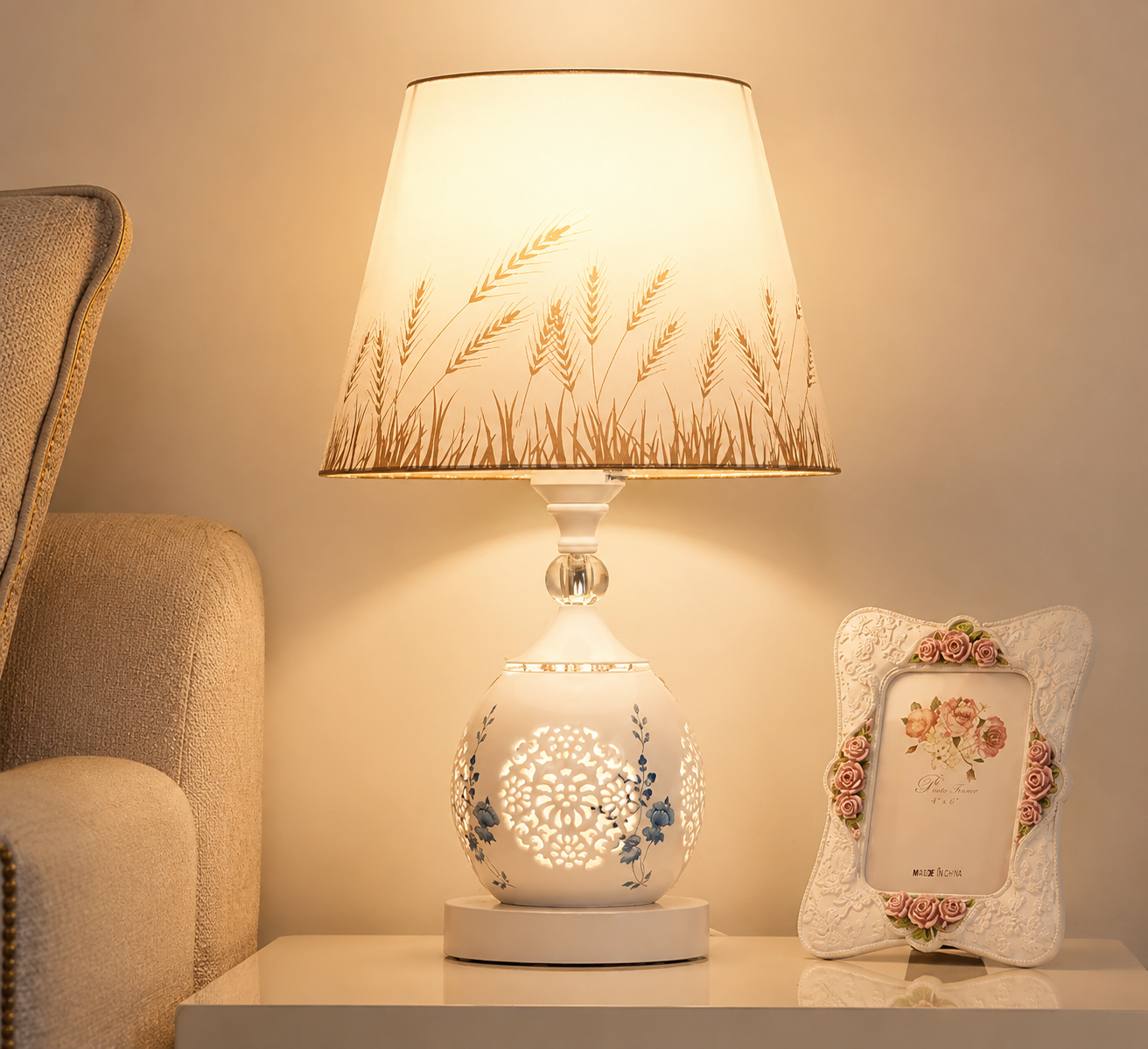 Lampe de table cristal