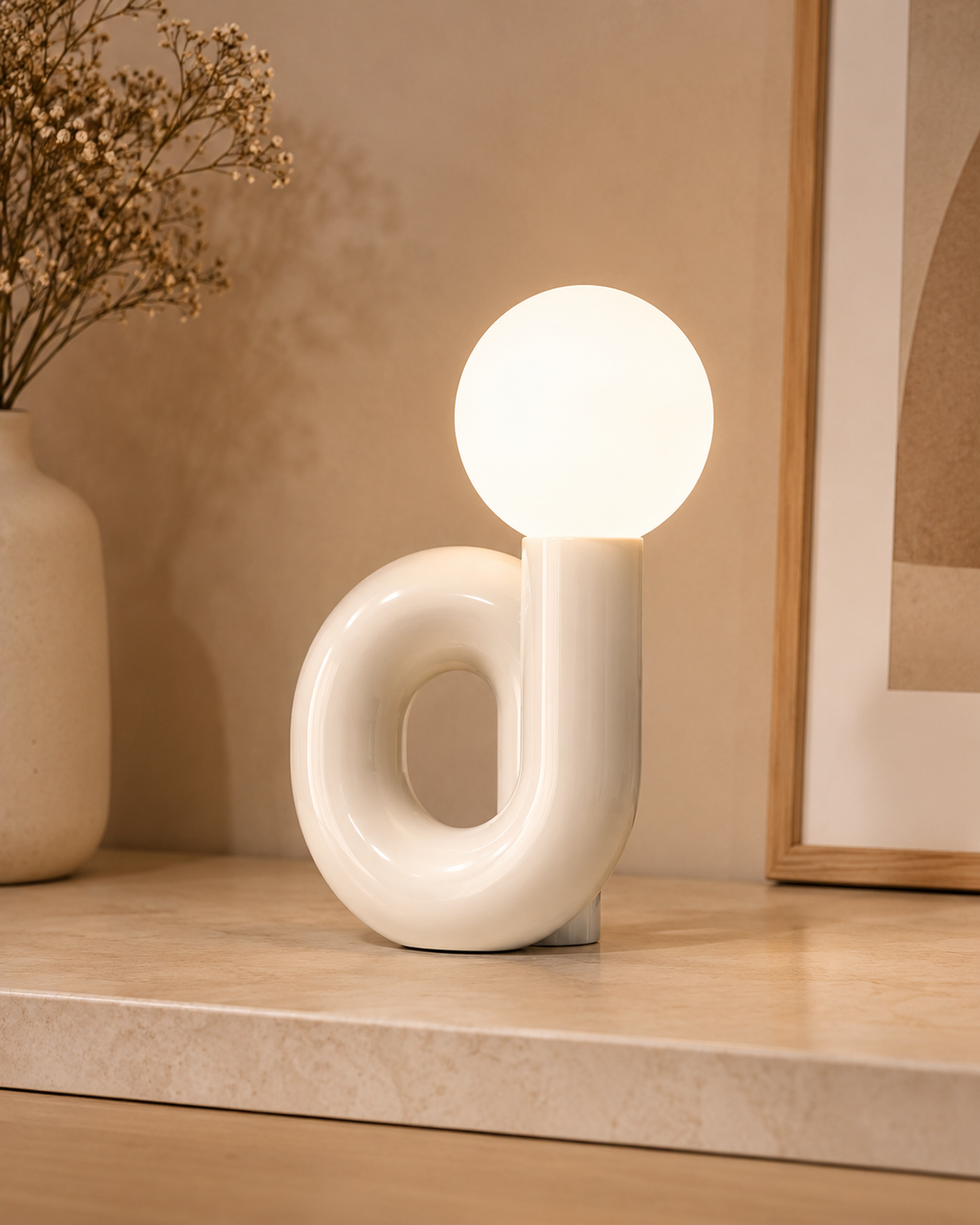 Lampe de chevet tube