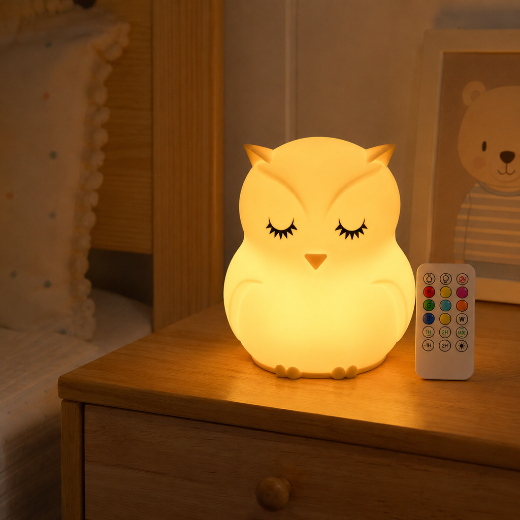 Lampe de chevet hibou