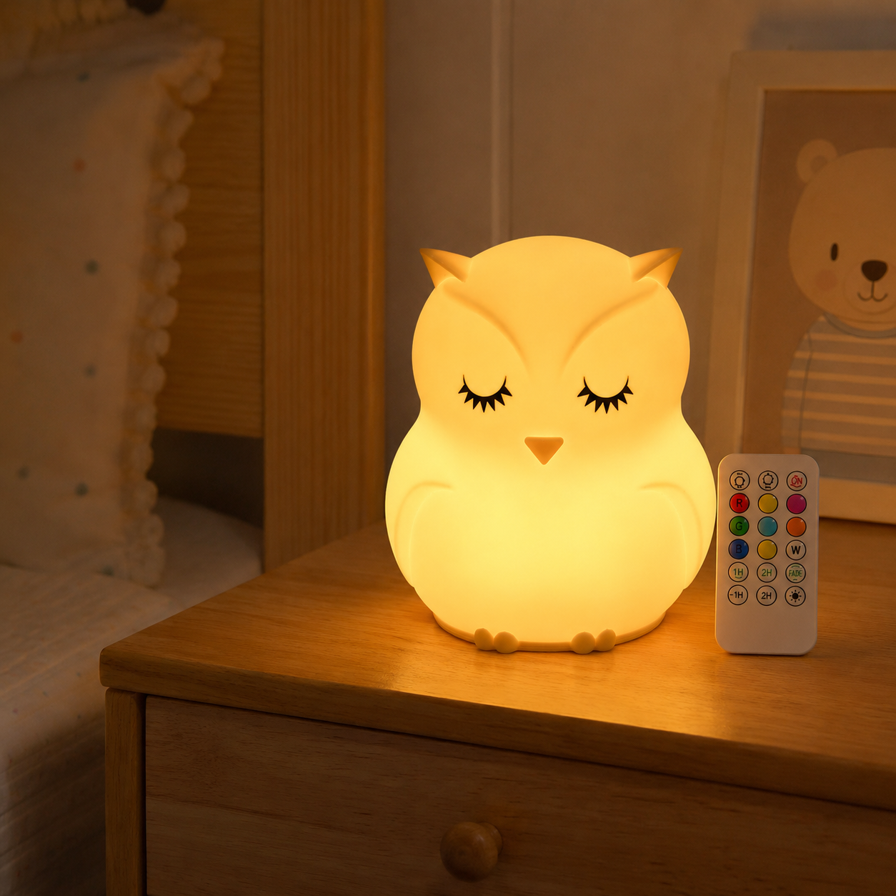 Lampe de chevet hibou