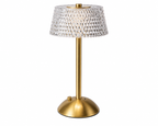 Lampe de chevet tactile dorée