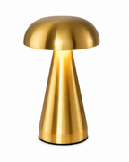 Lampe de chevet champignon dorée