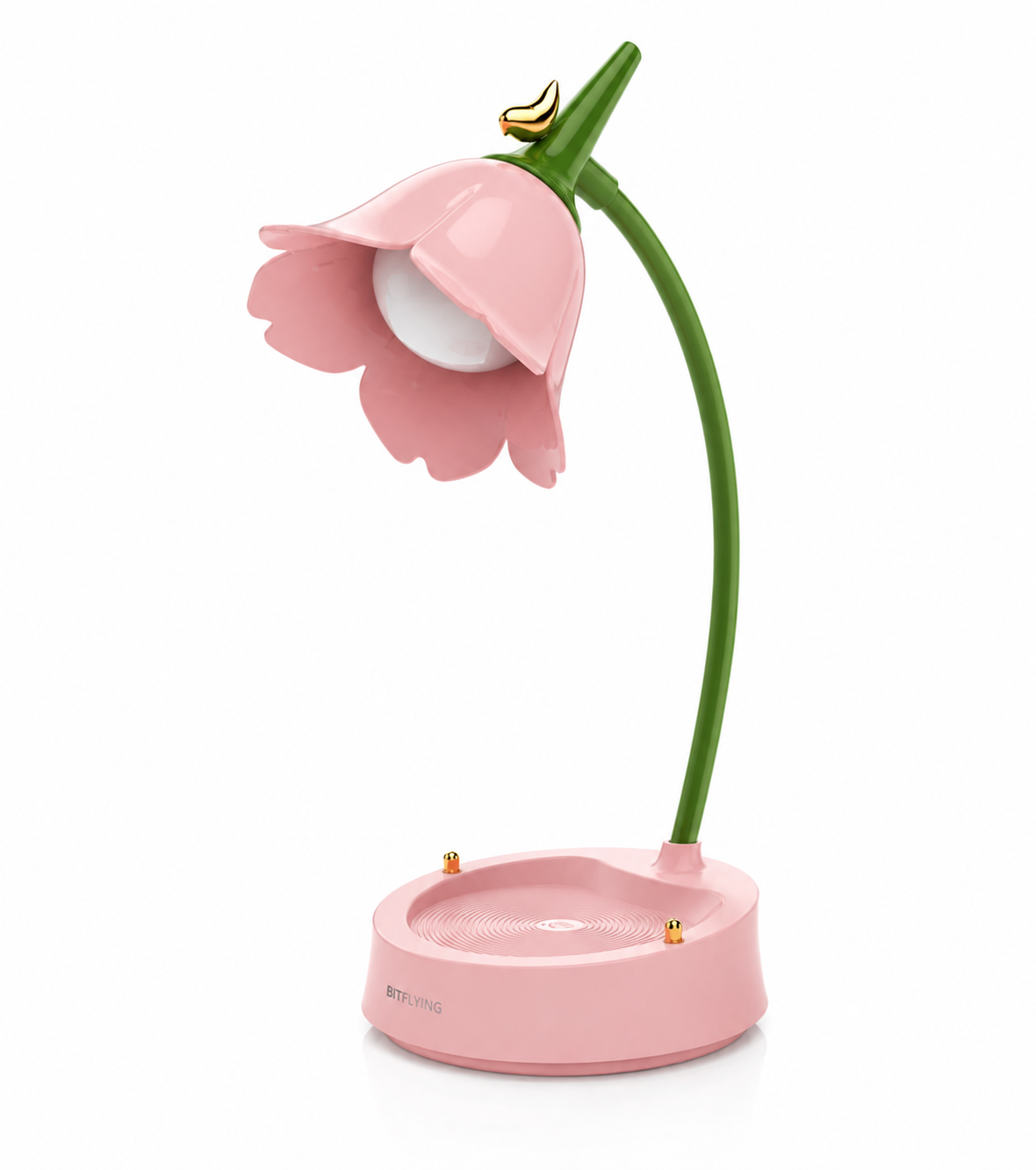 Lampe de chevet fleur rose