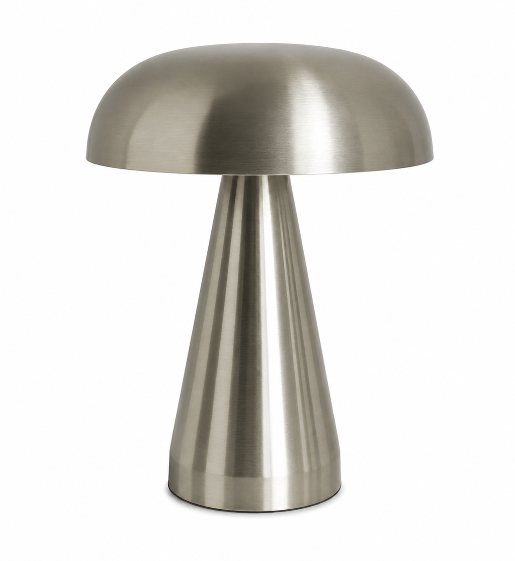 Lampe de chevet champignon dorée