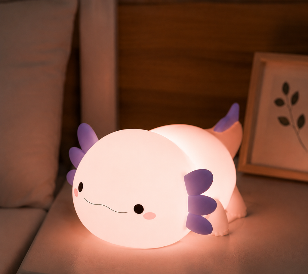 Lampe de chevet axolotl