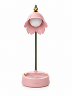 Lampe de chevet fleur rose