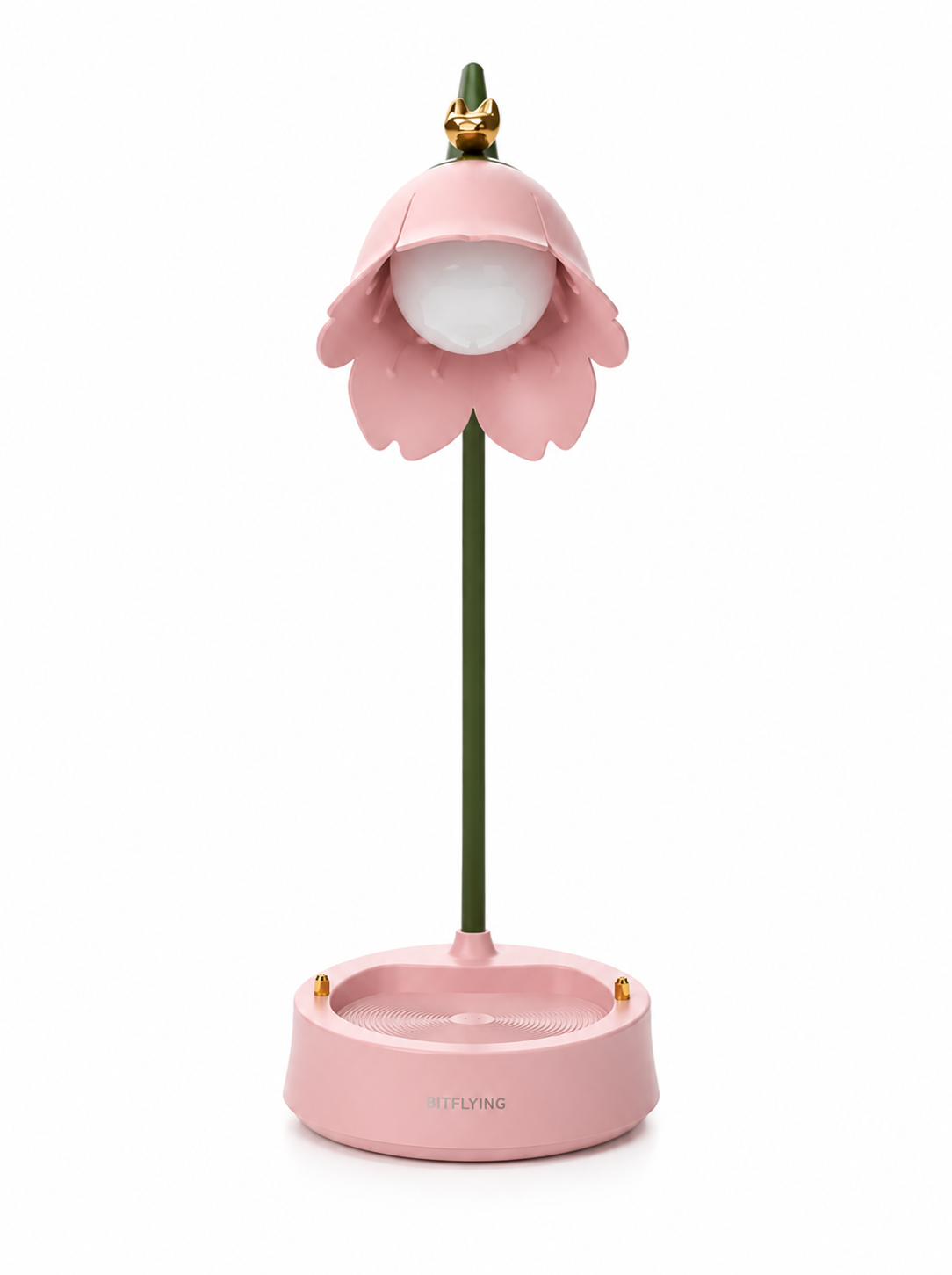 Lampe de chevet fleur rose