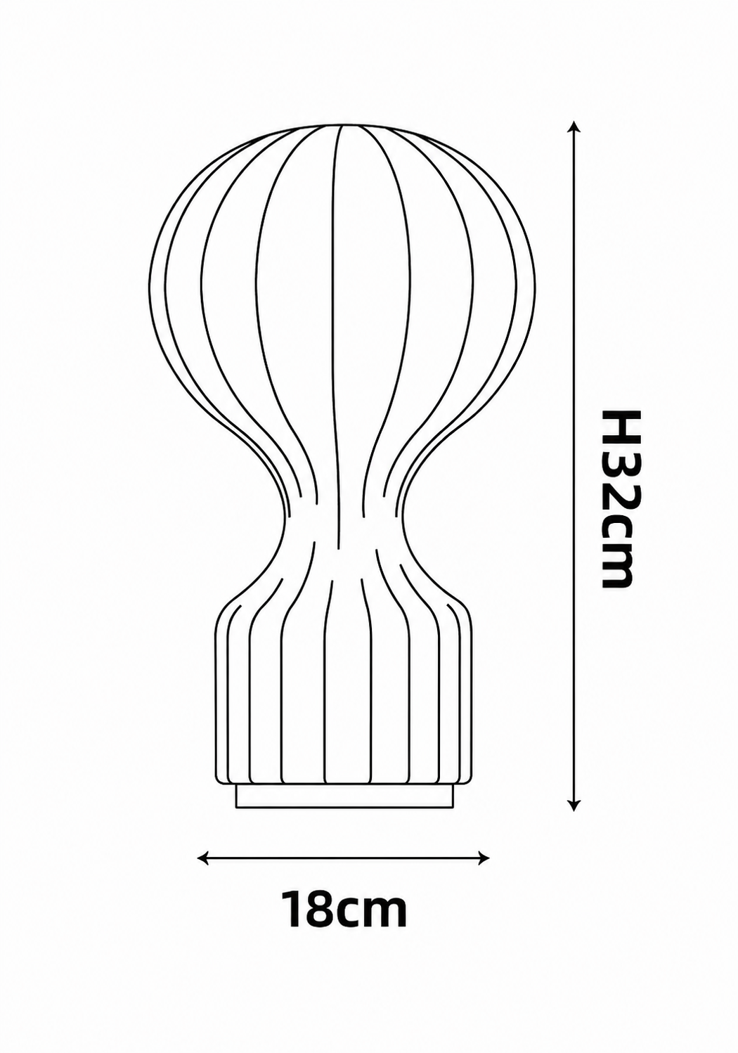 Lampe de chevet design italien