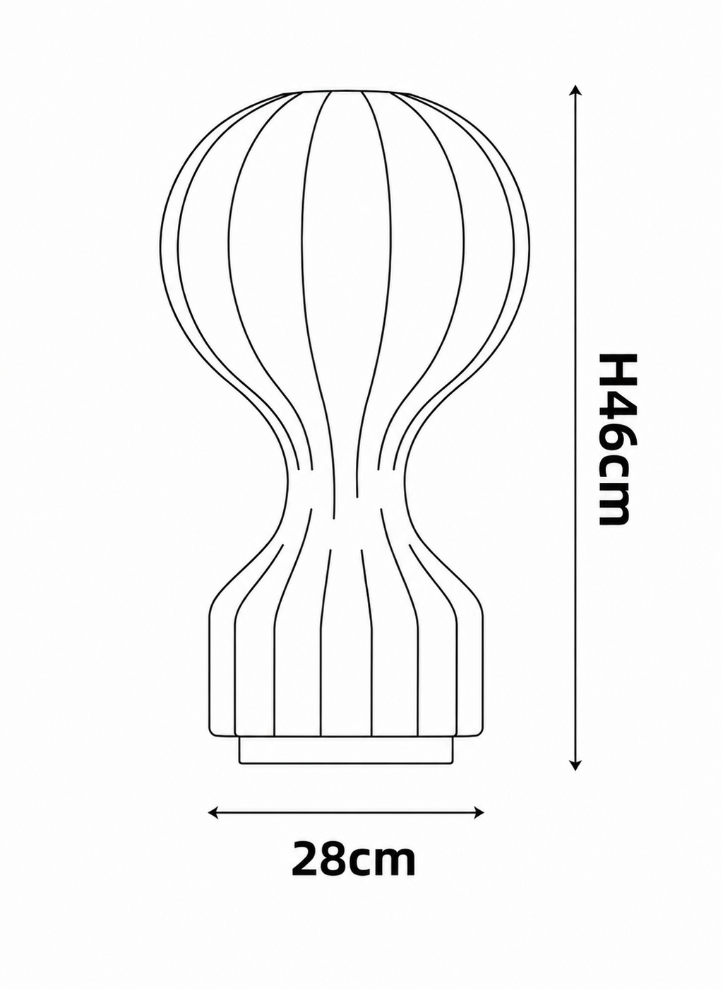 Lampe de chevet design italien
