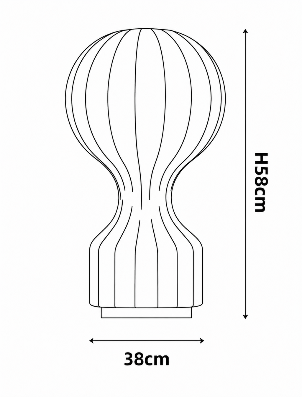 Lampe de chevet design italien